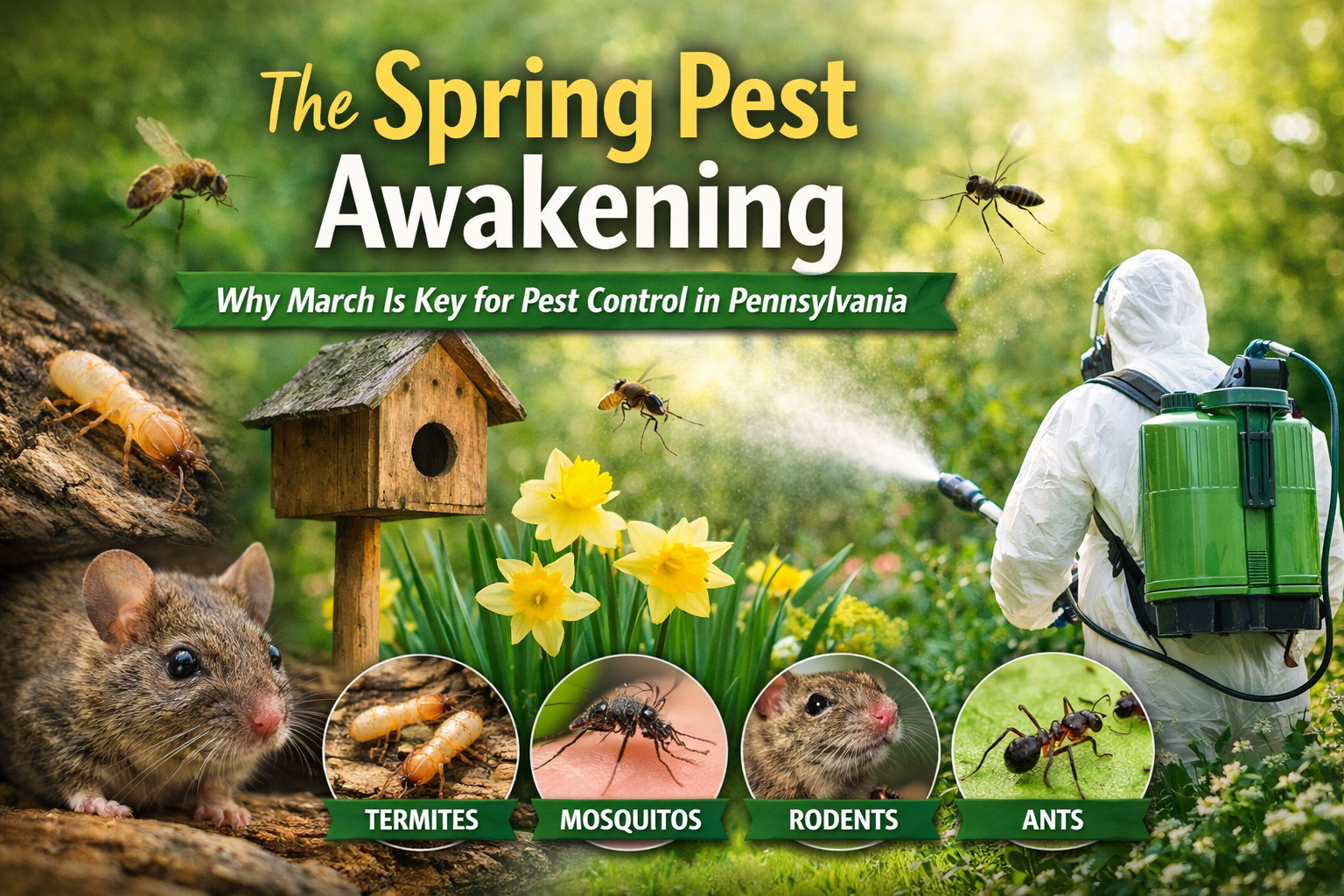 Featured image for “The Spring Pest Awakening: Why March Is the Most Important Month for Pest Control in PA”